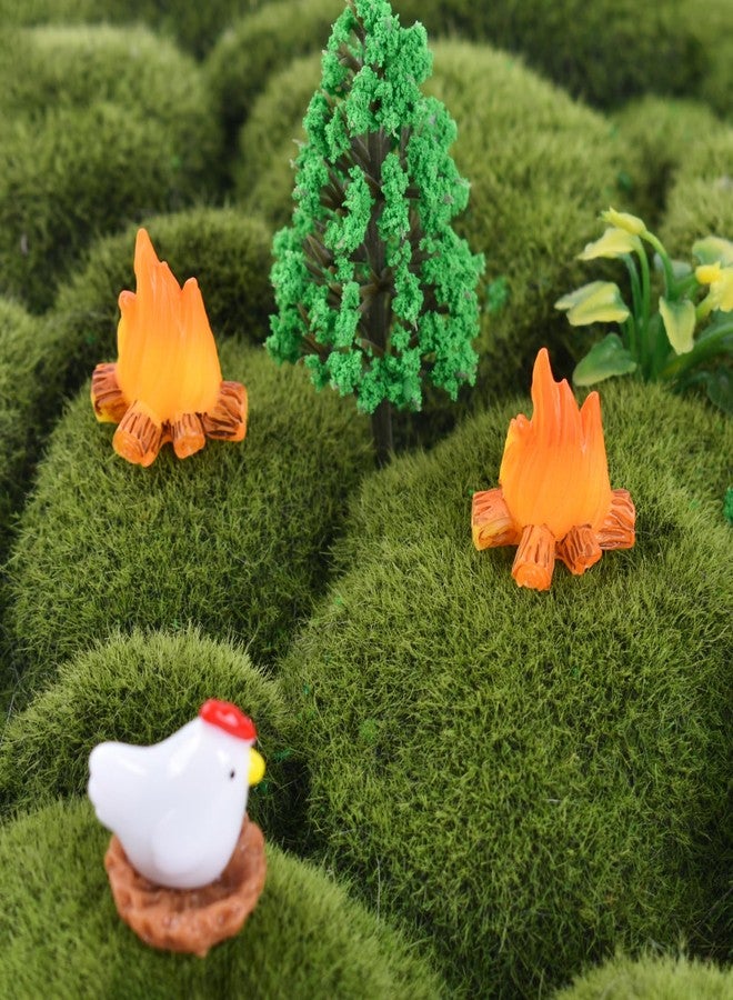 Luckforest Miniature Campfire Model, 15 Pcs Mini Fire Landscaping Props Dollhouse Fire Ornament for Dollhouse Decoration Fake Fire Handicraft - Image 4